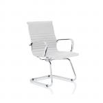 Dynamic Nola Soft Bonded Leather Cantilever Visitors Conference Chair White - OP000255 42090DY