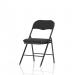 Dynamic Sicily PU Leather Folding Chair Black/Black Frame - BR000310 42097DY