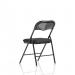 Dynamic Sicily PU Leather Folding Chair Black/Black Frame - BR000310 42097DY