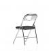 Dynamic Sicily PU Leather Folding Chair BlackChrome Frame - BR000311 42104DY