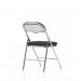 Dynamic Sicily PU Leather Folding Chair BlackChrome Frame - BR000311 42104DY