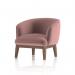 Dynamic Lulu Fabric Armchair With Wooden Legs Old Rosa - SF000003 42118DY