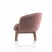 Dynamic Lulu Fabric Armchair With Wooden Legs Old Rosa - SF000003 42118DY