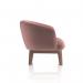 Dynamic Lulu Fabric Armchair With Wooden Legs Old Rosa - SF000003 42118DY