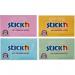 Stickn 360 Sticky Notes 76x127mm 100 Sheets Assorted Colours (Pack 12) 21793 42158HP