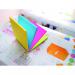 Stickn Magic Sticky Notes 76x76mm 100 Sheets Neon Colours (Pack 12) 21571 42242HP