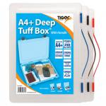 Tiger Tuff Box Polypropylene A4+ Deep Clear - 300847 42456TG