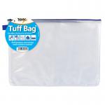 Tiger Tuff Bag Polypropylene A4+ 500 Micron Clear with Assorted Colour Zips - 300854 42498TG