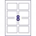 Avery Business Cards 85mm x 54mm Inkjet Prints on Both Sides 80 Cards 10 Sheets - C32015-10 42536AV