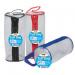 Tiger Tuff Bag Cylinder Pencil Case Polypropylene 550 Micron Clear with Assorted Colour Zips - 301341 42540TG