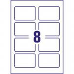 Avery Business Cards 85mm x 54mm Inkjet Prints on Both Sides 200 Cards25 Sheets 240gsm (Pack 200 Cards) - C32028-25 42564AV