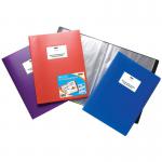 Tiger A4 Flexi Display Book 60 Pocket Assorted Colours (Single Book) - 301686 42575TG