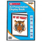 Tiger A3 Presentation Display Book 40 Pocket Black - 301427 42631TG