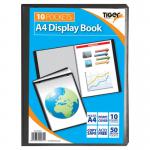 Tiger A4 Presentation Display Book 10 Pocket Black - 300931 42638TG