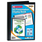 Tiger A5 Presentation Display Book 40 Pocket Black - 301718 42666TG