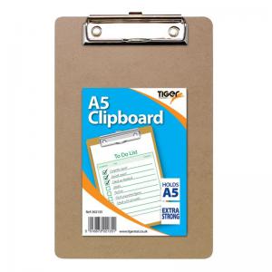 Photos - Accessory Tiger Masonite Hardboard Clipboard A5 Brown - 302135 42806TG 