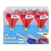 ValueX School Scissors 130mm Assorted Colours (Pack 24) - 301538 42855TG