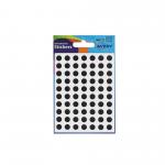 Avery Coloured Label Round 8mm Diameter Black (Pack 10 x 560 Labels) 32-275 43271AV