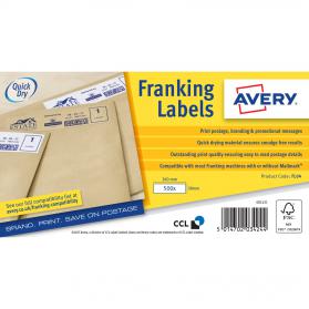 Avery Franking Label Auto Hopper 140x38mm (Pack 1000 Labels) FL04 43516AV