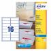 Avery Inkjet Address Label 99x34mm 16 Per A4 Sheet White (Pack 400 Labels) J8162-25 43593AV