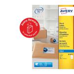 Avery Inkjet Address Label 200x143.5mm 2 Per A4 Sheet White (Pack 50 Labels) J8168-25 43677AV