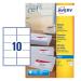 Avery Inkjet Address Label 99x57mm 10 Per A4 Sheet White (Pack 250 Labels) J8173-25 43712AV