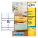 Avery Inkjet Address Label 99.1x38.1mm 14 Per A4 Sheet Clear (Pack 350 Labels) J8563-25 43754AV