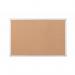 Bi-Office Earth-It Maya Cork Noticeboard Aluminium Frame 900x600mm Promotional Offer Free Pack of 20 Earth Natural Wood Push Pins - CA031790 43849BS