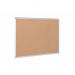 Bi-Office Earth-It Maya Cork Noticeboard Aluminium Frame 900x600mm Promotional Offer Free Pack of 20 Earth Natural Wood Push Pins - CA031790 43849BS