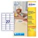 Avery Multipurpose Mini Removable Label 63.5x29.6mm 27 Per A4 Sheet White (Pack 675 Labels) L4737REV-25 43866AV