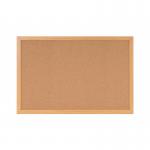 Bi-Office Earth-It Cork Noticeboard Oak Wood Frame 1200x900mm - SF152001233 43877BS