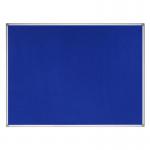 Bi-Office Earth-It Blue Felt Noticeboard Aluminium Frame 900x600mm - FA0343790 43891BS