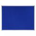 Bi-Office Earth-It Blue Felt Noticeboard Aluminium Frame 900x600mm - FA0343790 43891BS