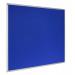 Bi-Office Earth-It Blue Felt Noticeboard Aluminium Frame 900x600mm - FA0343790 43891BS