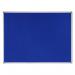 Bi-Office Earth-It Blue Felt Noticeboard Aluminium Frame 900x600mm - FA0343790 43891BS