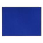 Bi-Office Earth-It Blue Felt Noticeboard Aluminium Frame 900x600mm - FA0343790 43891BS