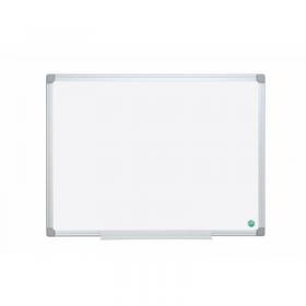 Bi-Office Earth-It Non Magnetic Melamine Whiteboard Aluminium Frame 1200x900mm - MA0500790 43919BS