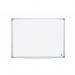 Bi-Office Earth-It Non Magnetic Melamine Whiteboard Aluminium Frame 1200x900mm - MA0500790 43919BS