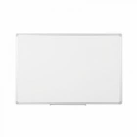 Bi-Office Earth-It Non Magnetic Melamine Whiteboard Aluminium Frame 1200x900mm - MA0500790 43919BS