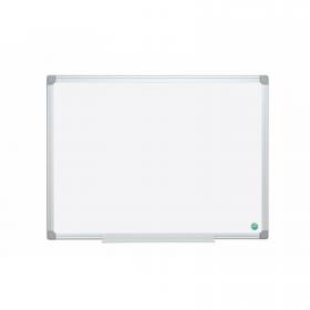 Bi-Office Earth-It Non Magnetic Melamine Whiteboard Aluminium Frame 1200x900mm - MA0500790 43919BS