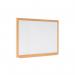 Bi-Office Earth-It Non Magnetic Melamine Whiteboard Oak Wood Frame 1200x900mm - MB14002318 43933BS