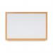 Bi-Office Earth-It Non Magnetic Melamine Whiteboard Oak Wood Frame 1200x900mm - MB14002318 43933BS