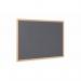 Bi-Office Earth-It Executive Grey Felt Noticeboard Oak Wood Frame 900x600mm - FB0742239 43940BS