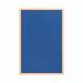 Bi-Office Earth-It Executive Blue Felt Noticeboard Oak Wood Frame 900x600mm - FB0743239 43947BS