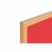 Bi-Office Earth-It Executive Red Felt Noticeboard Oak Wood Frame 900x600mm - FB0746239 43961BS