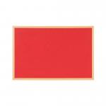 Bi-Office Earth-It Executive Red Felt Noticeboard Oak Wood Frame 900x600mm - FB0746239 43961BS