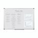 Bi-Office Maya Magnetic Enamel Whiteboard Aluminium Frame 900x600mm - CR0601170 44087BS