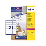 Avery Laser Address Label 63.5x38.1mm 21 Per A4 Sheet White (Pack 10500 Labels) L7160-500 44111AV