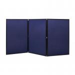 Bi-Office Showboard Exhibition System 3 Panel BlueGrey - DSP330513 44143BS