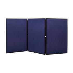 Bi-Office Showboard Exhibition System 3 Panel BlueGrey - DSP330513 44143BS